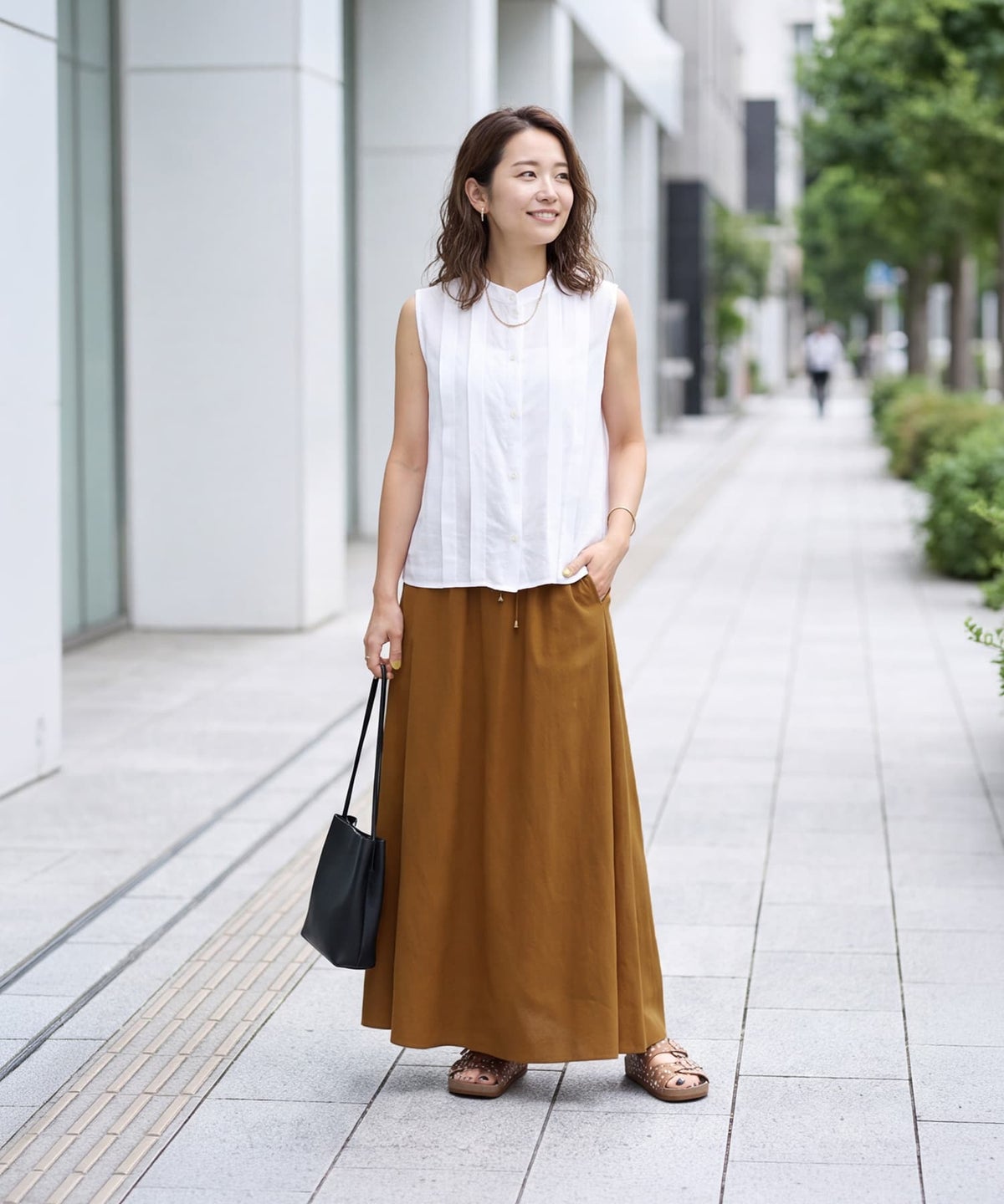 着用イメージ 163cm アンバー