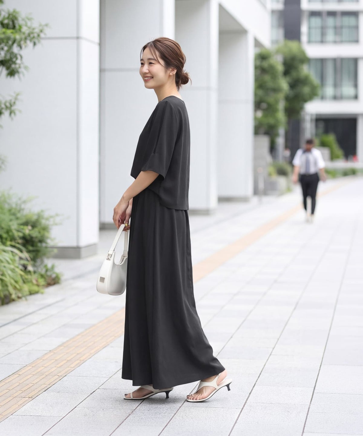 着用イメージ 163cm ブラック
