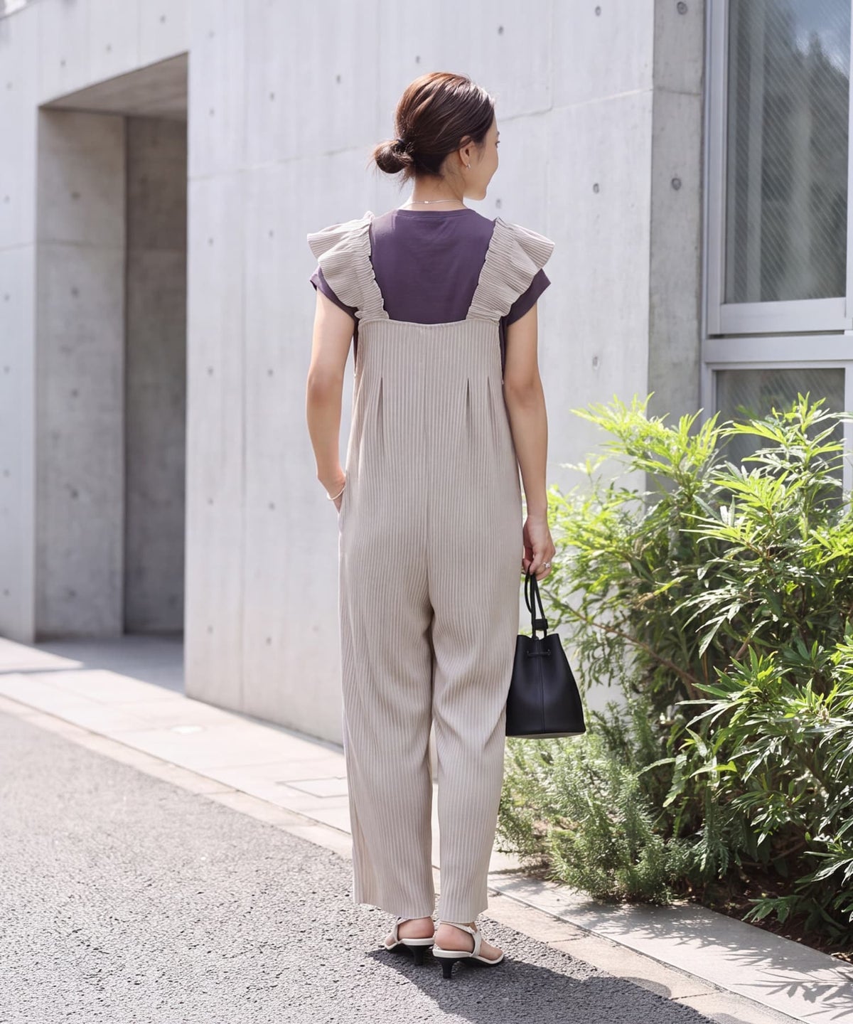 着用イメージ 163cm パープル