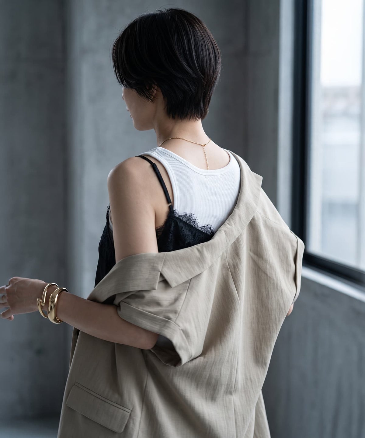 着用イメージ 170cm ブラック