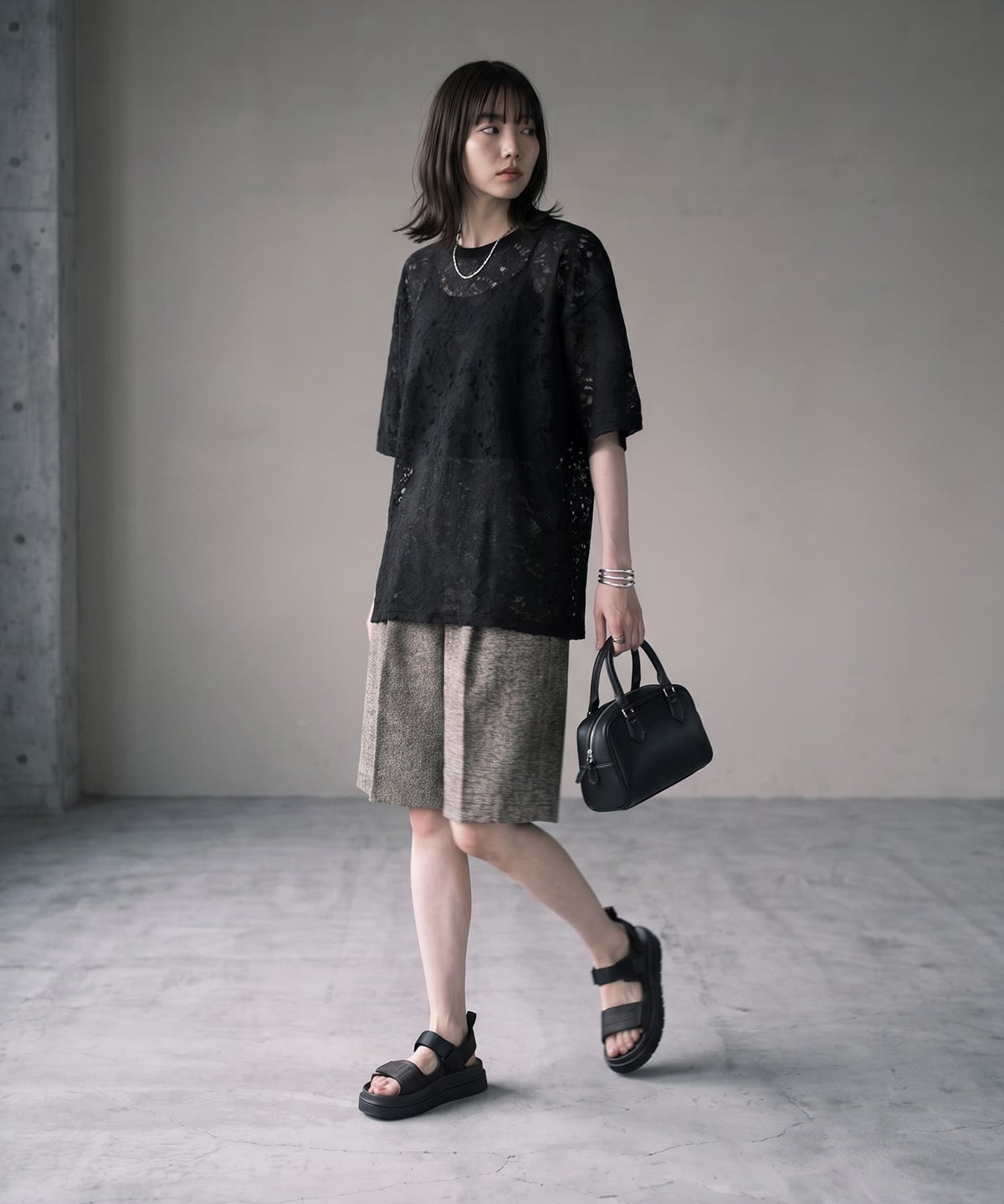 着用イメージ 170cm ブラック