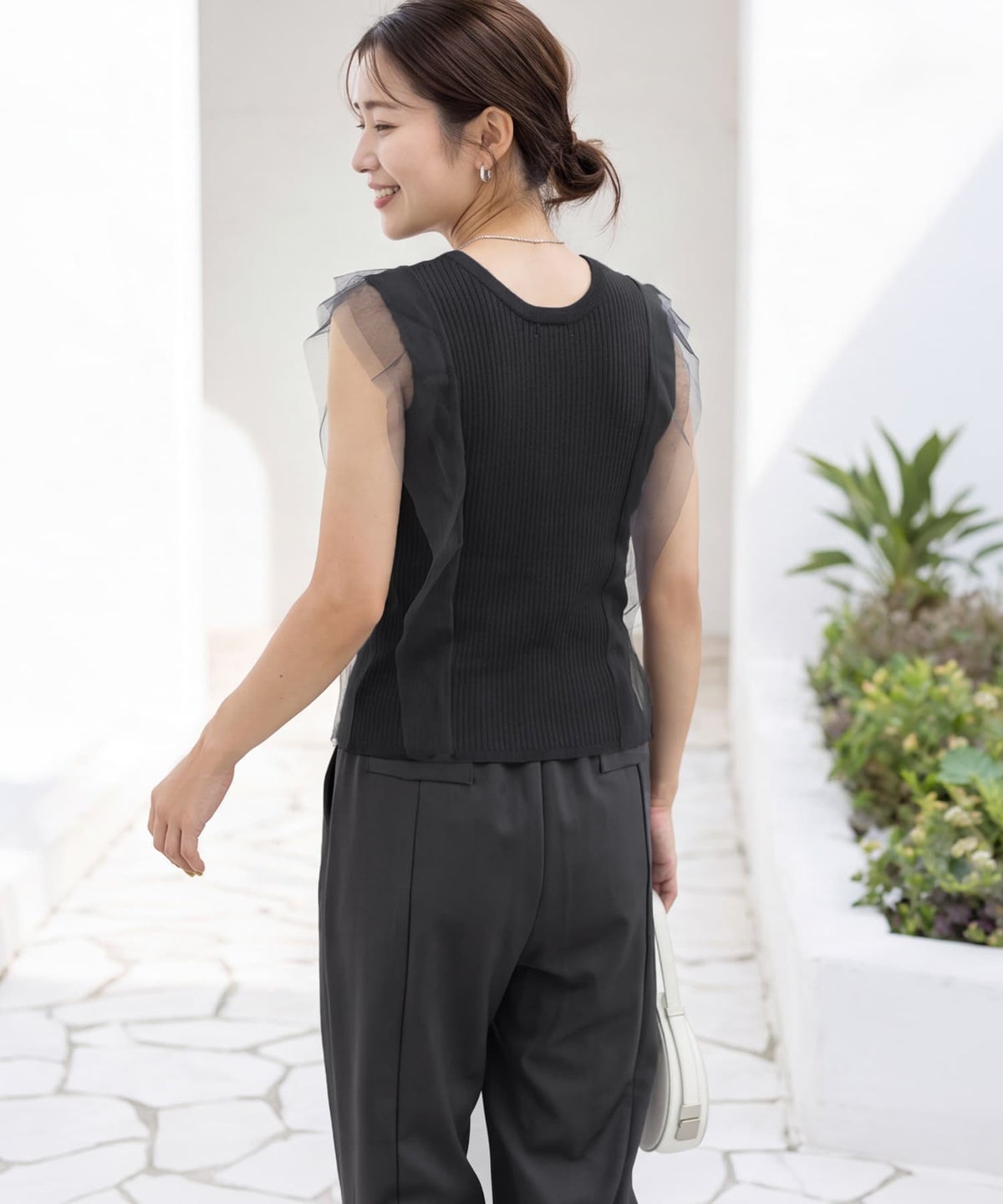 着用イメージ 163cm ブラック