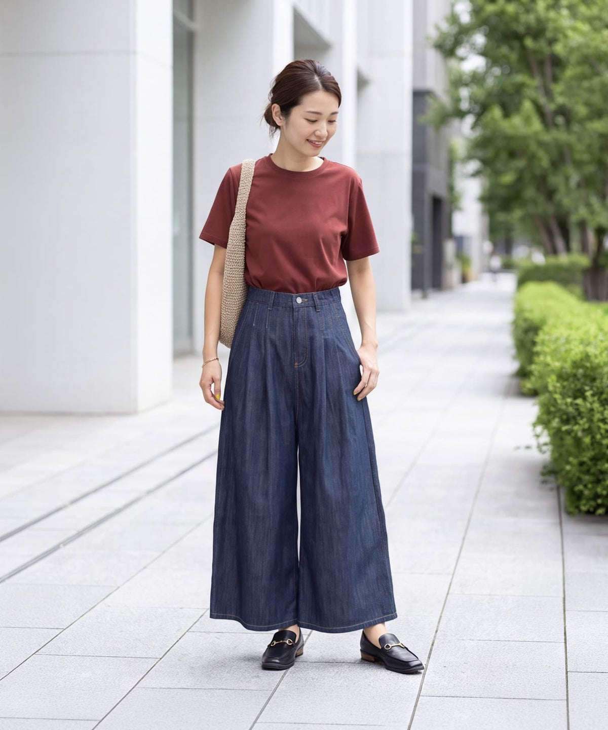 着用イメージ 163cm ネイビー S