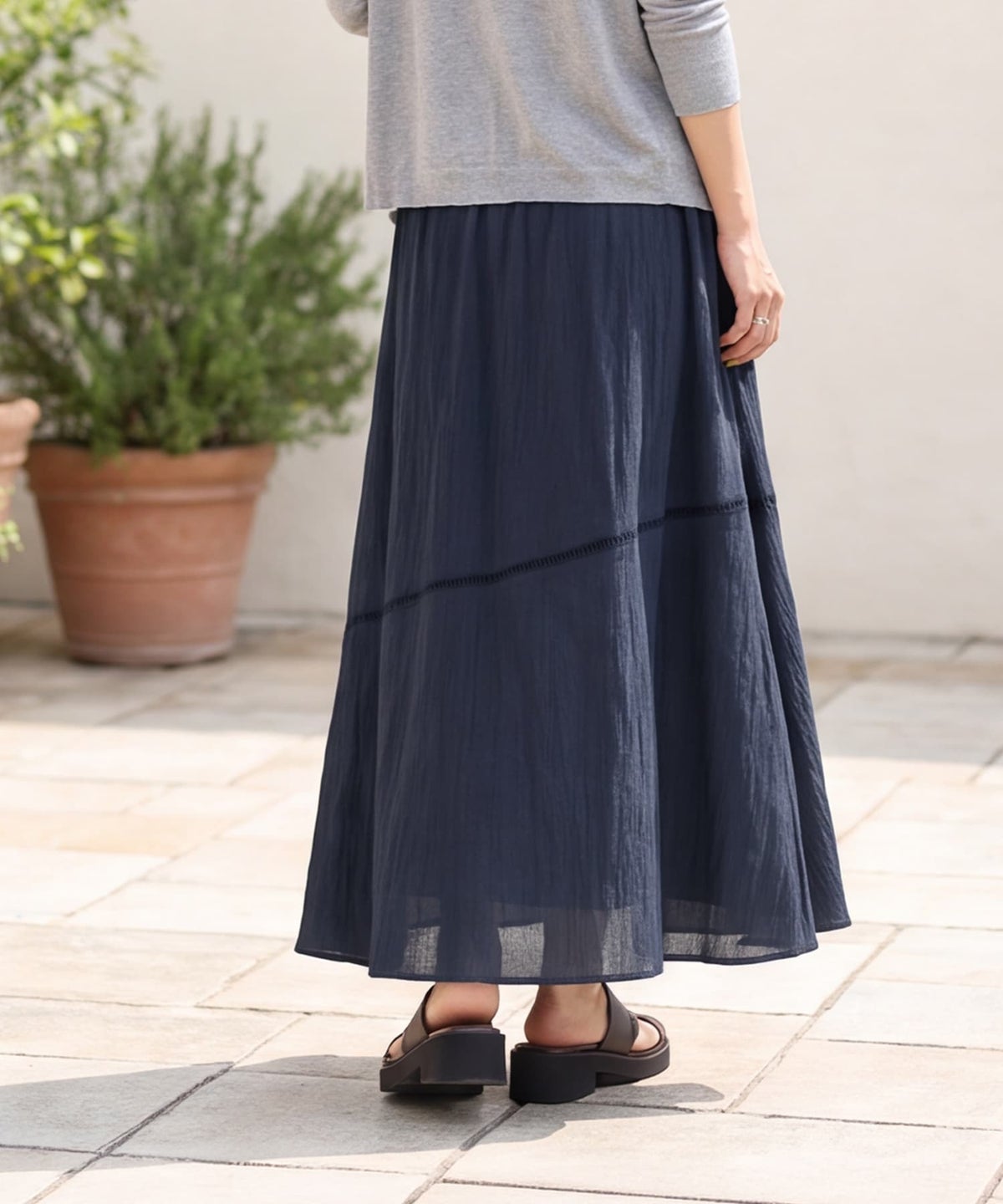 着用イメージ 163cm ネイビー
