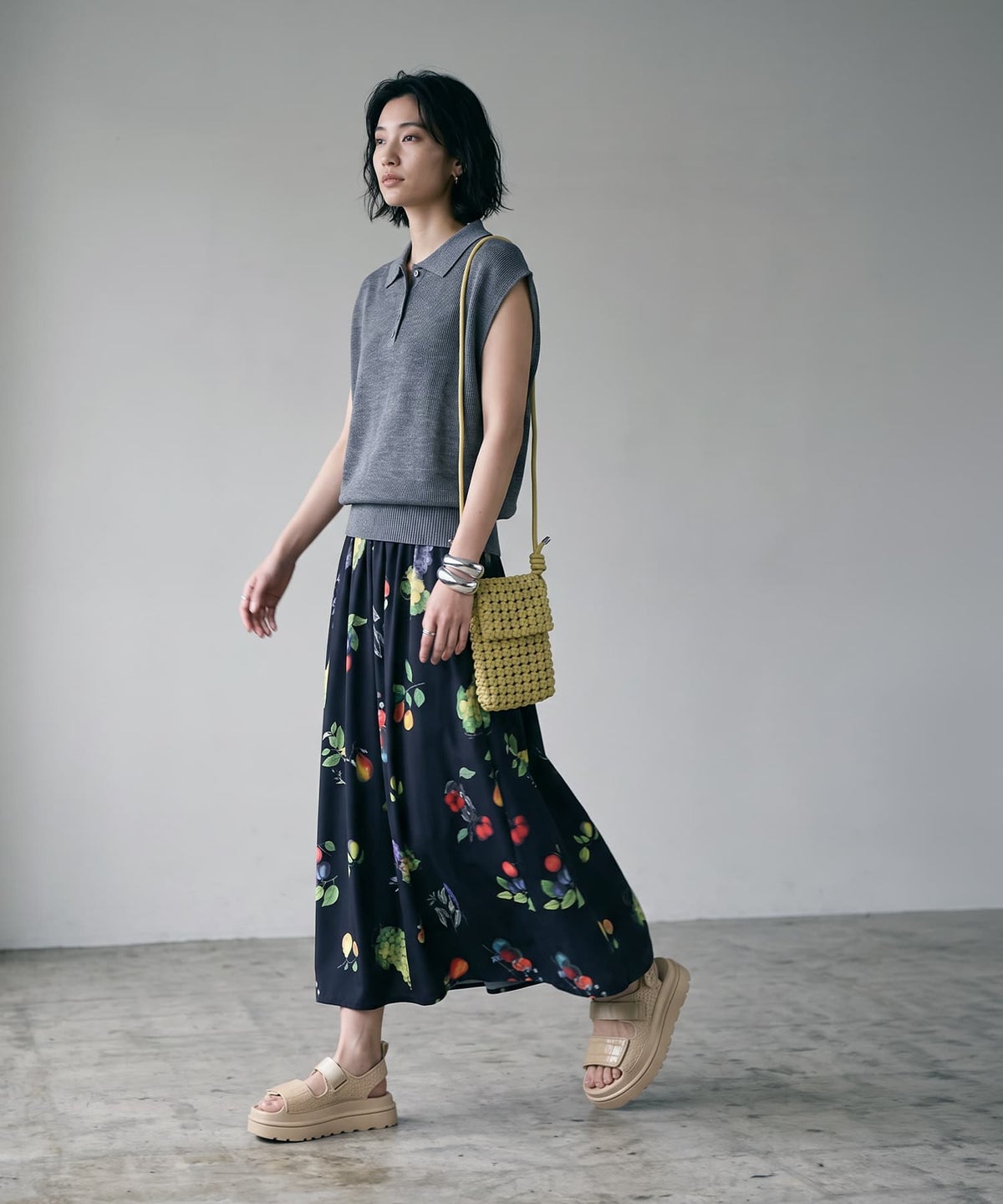 着用イメージ 170cm ブラックフルーツ