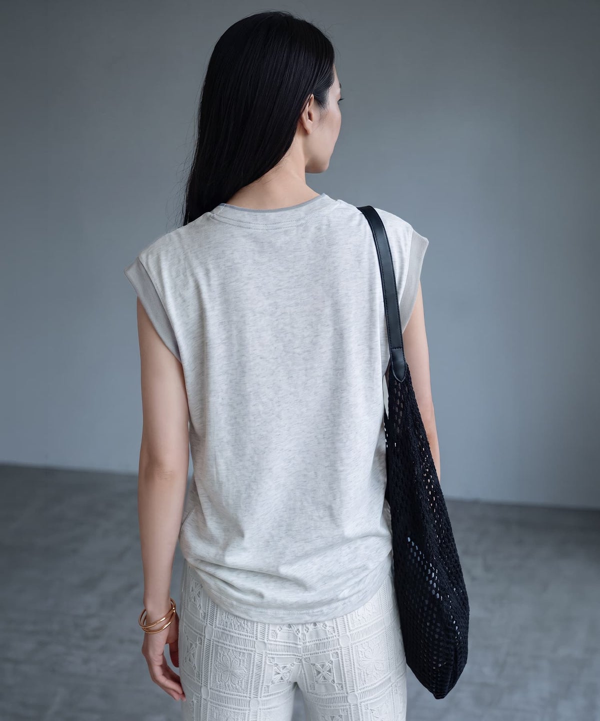着用イメージ 170cm グレー