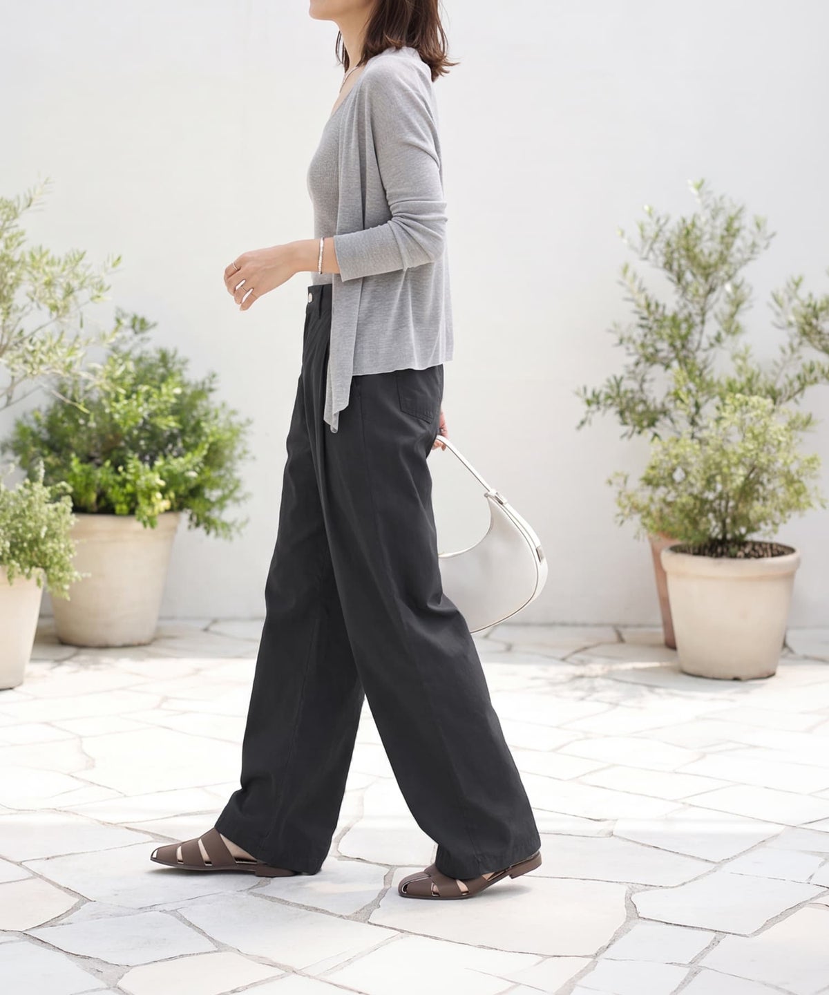 着用イメージ 163cm ブラック