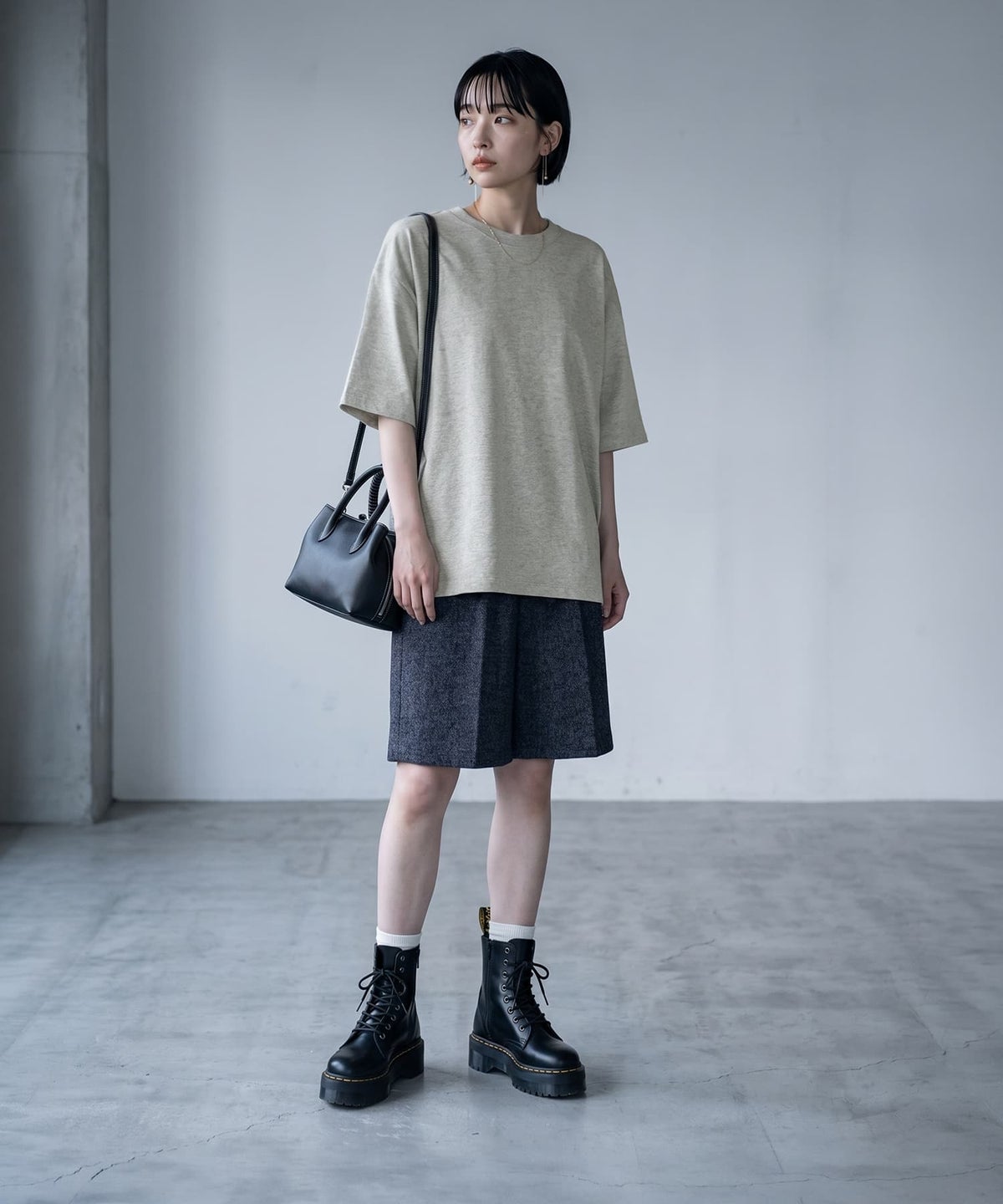 着用イメージ 170cm グレー