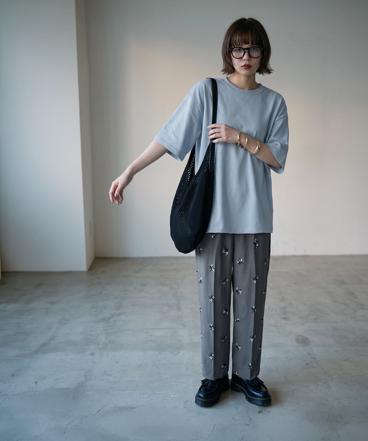 着用イメージ 165cm ブルー