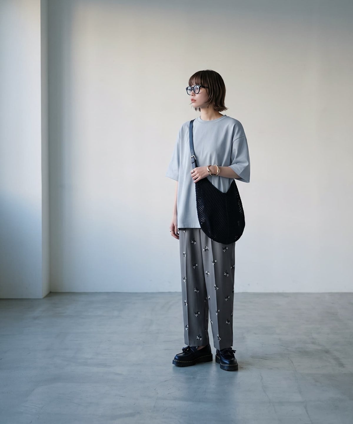 着用イメージ 165cm ブルー