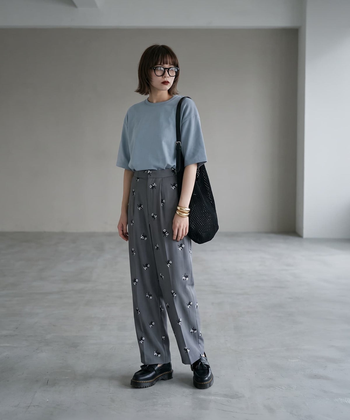 着用イメージ 165cm ブルー