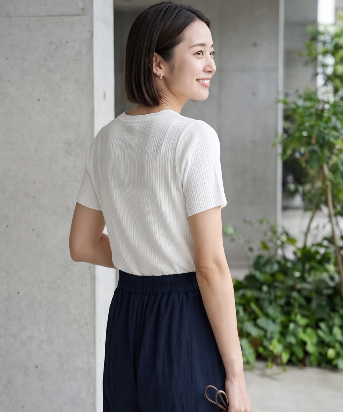 着用イメージ 163cm ホワイト