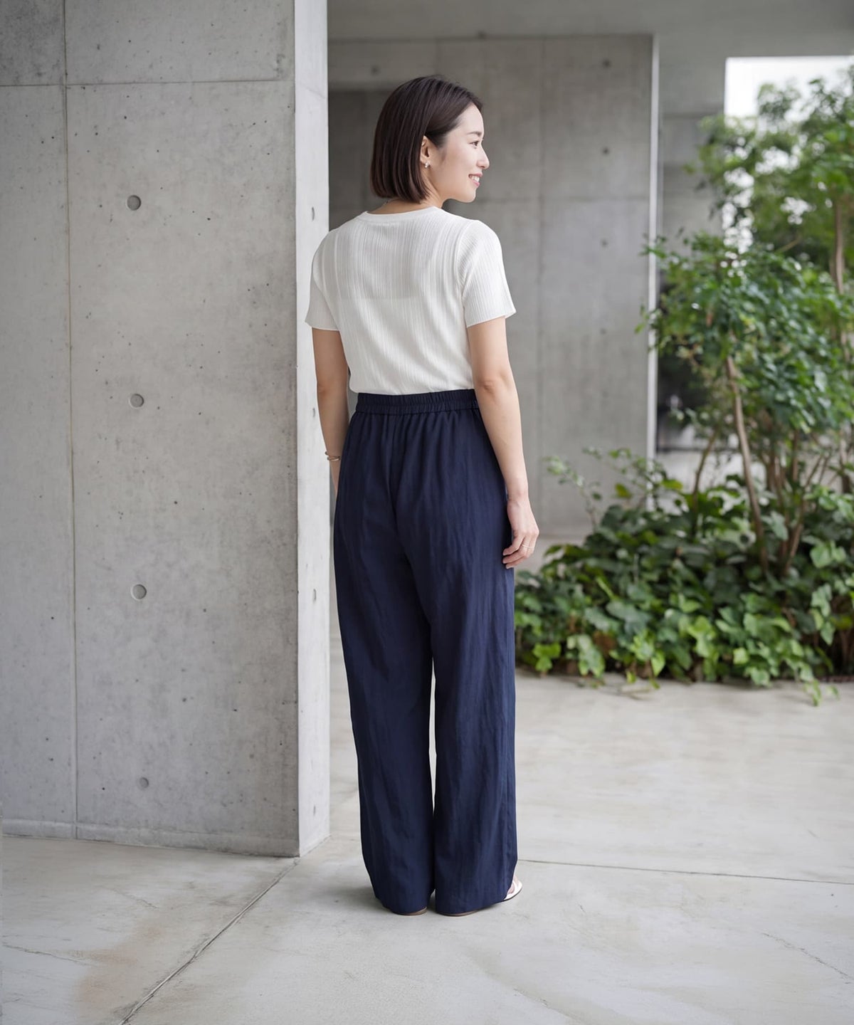 着用イメージ 163cm ホワイト