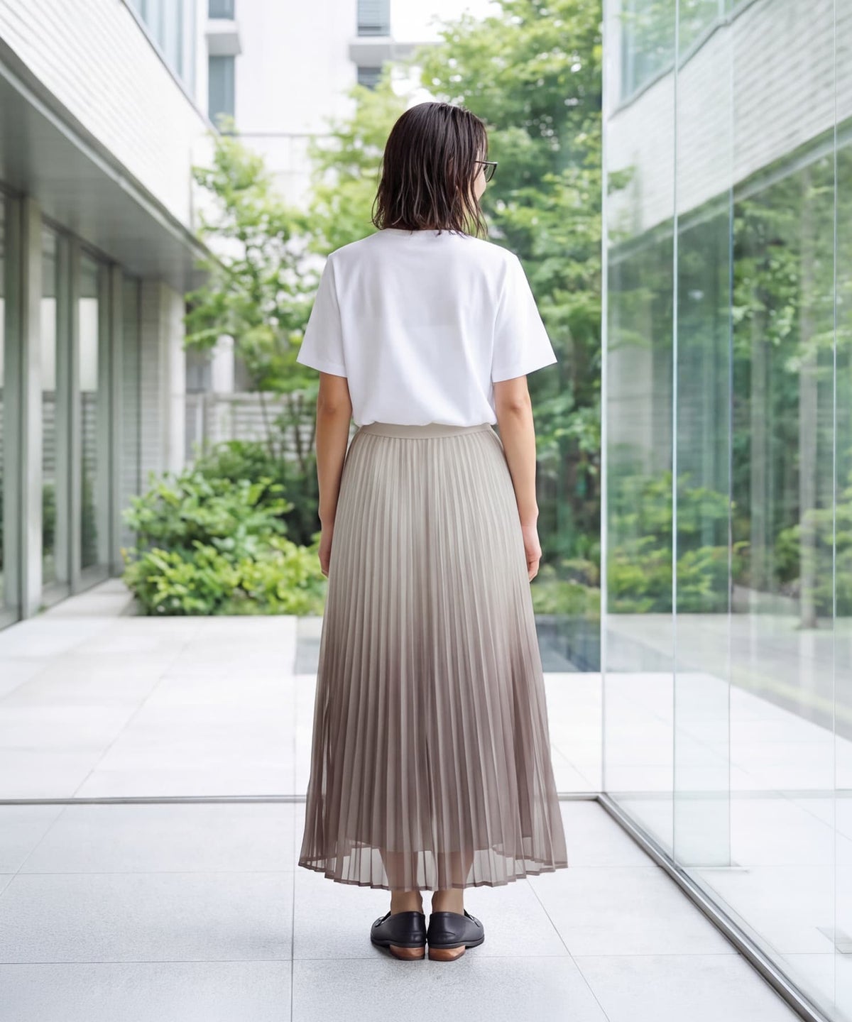 着用イメージ 163cm ブラウン