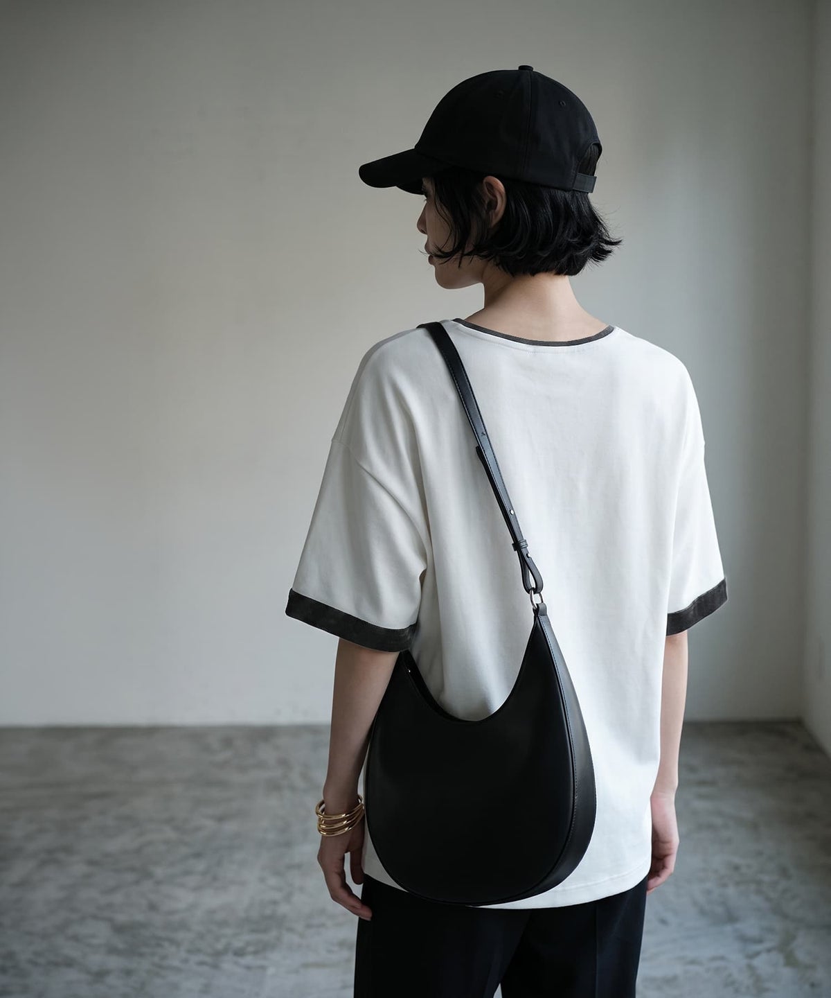 着用イメージ 170cm オフホワイト