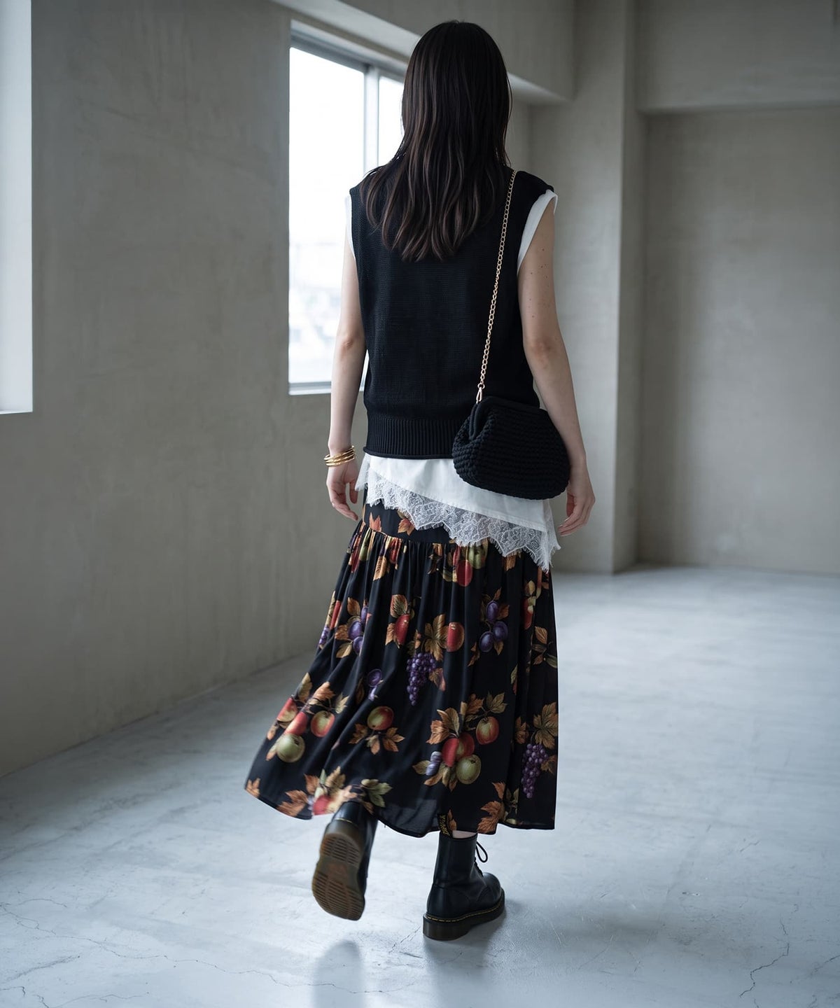着用イメージ 170cm オフホワイト