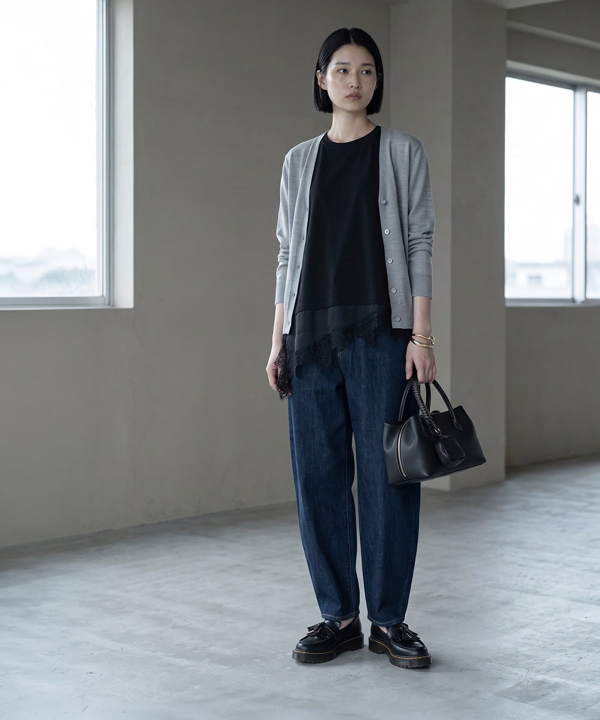 着用イメージ 170cm ブラック