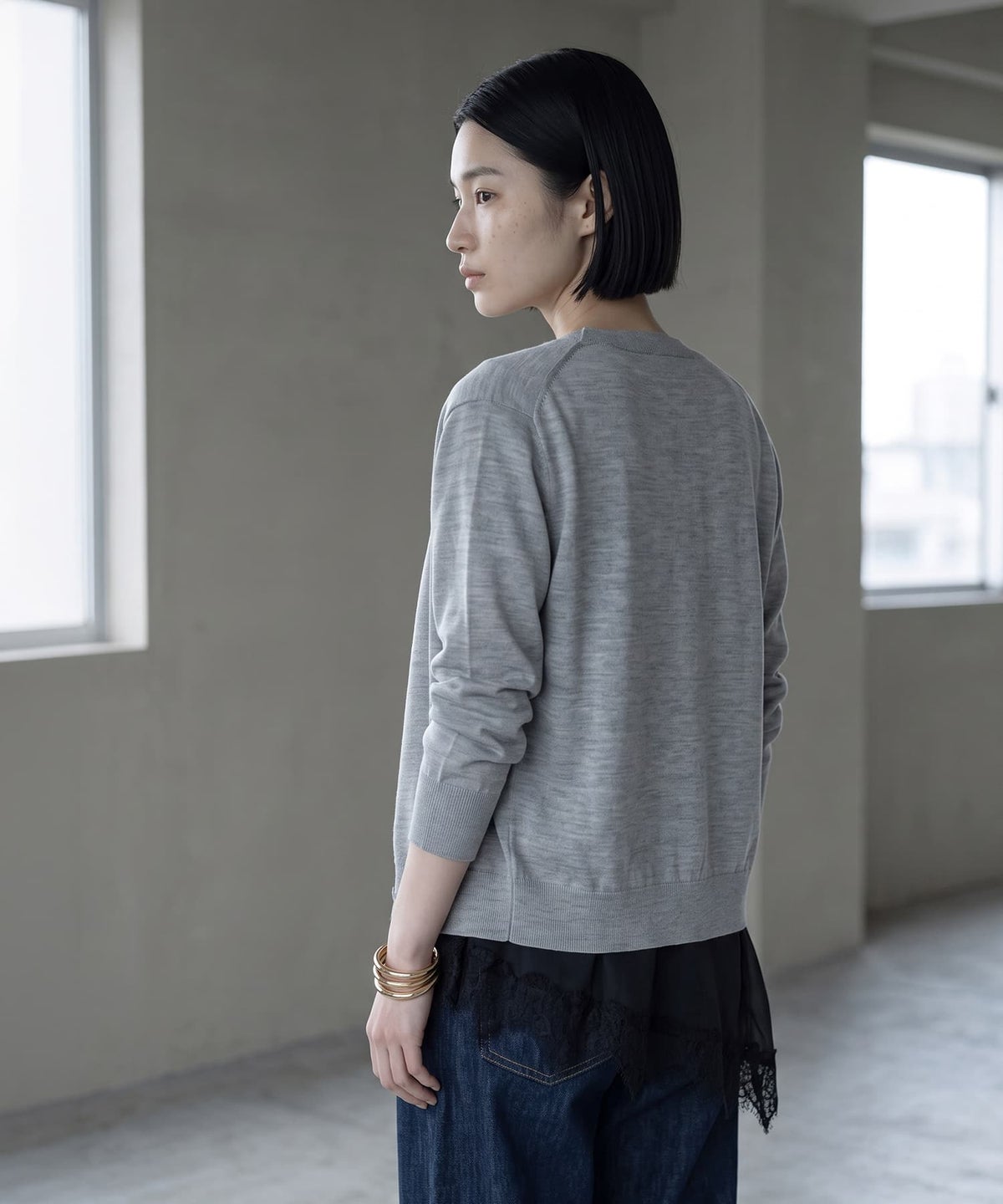 着用イメージ 170cm ブラック
