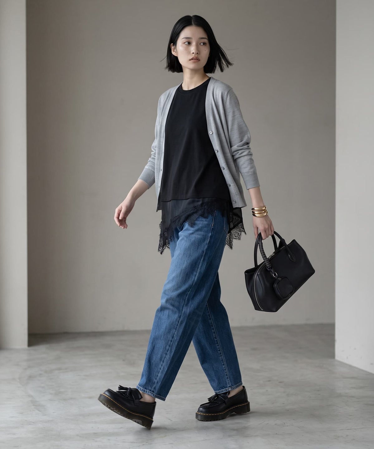 着用イメージ 170cm ブラック