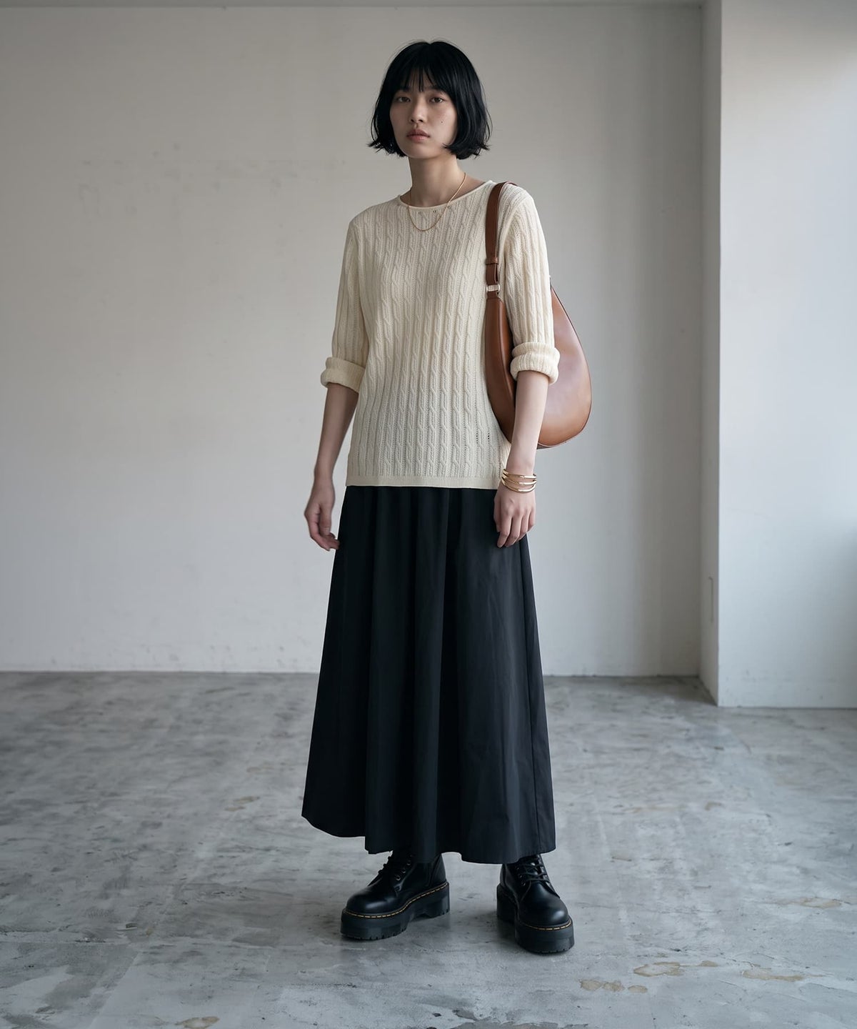 着用イメージ 170cm ブラック