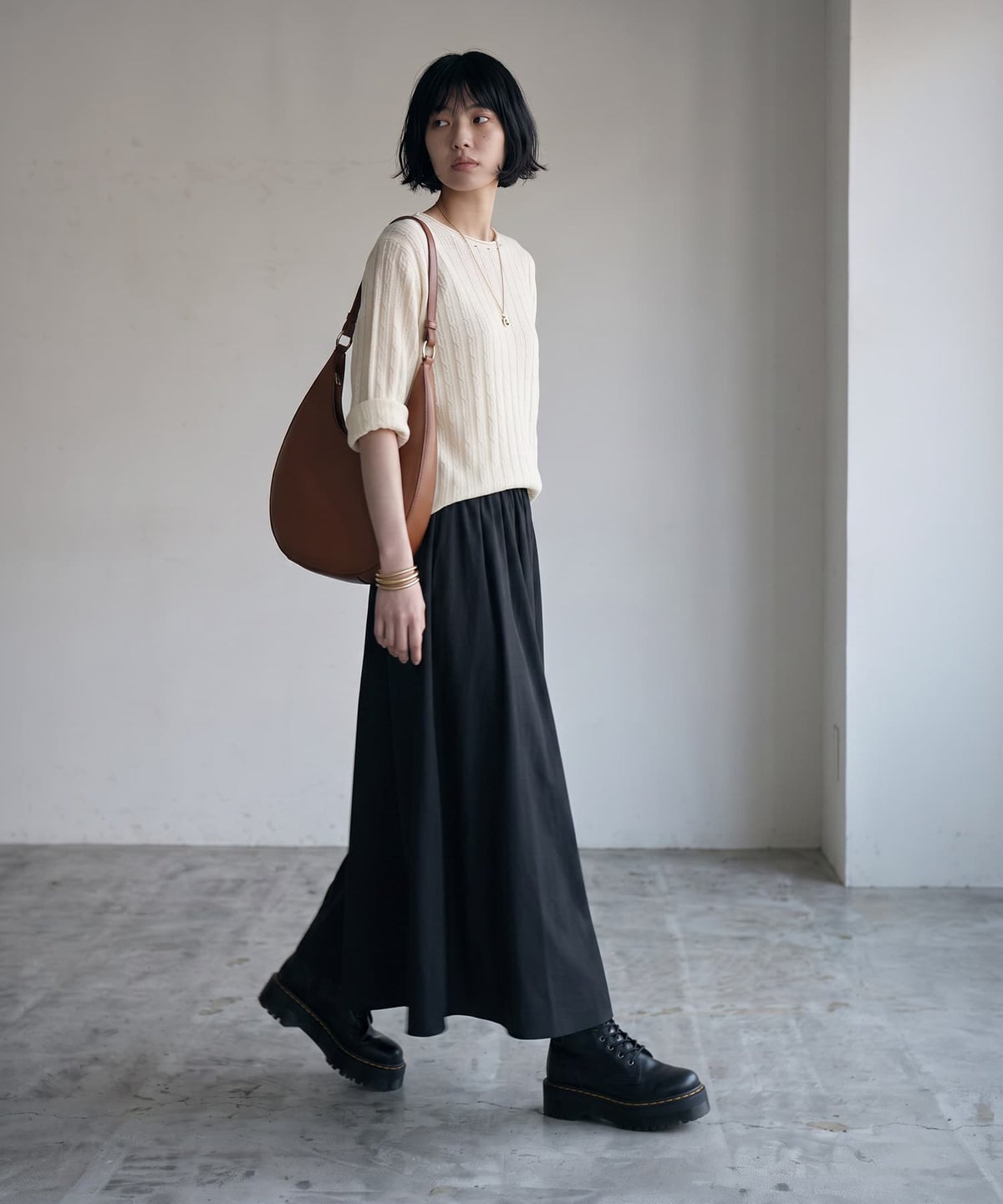 着用イメージ 170cm ブラック