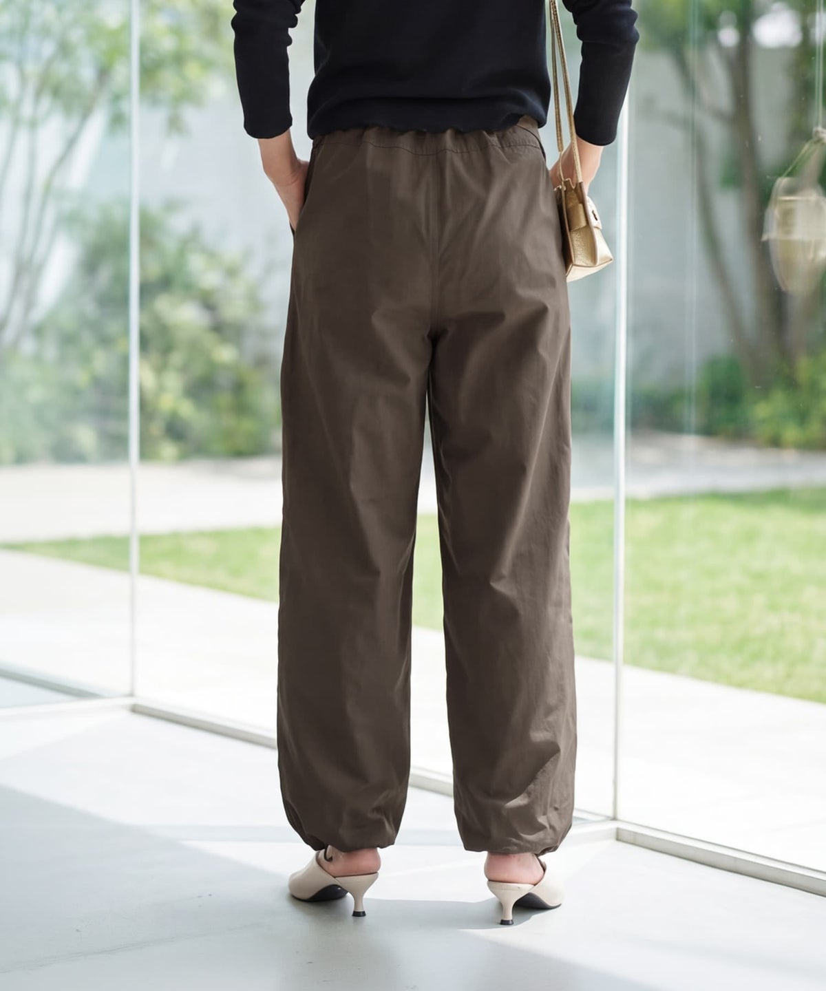 着用イメージ 163cm ブラウン
