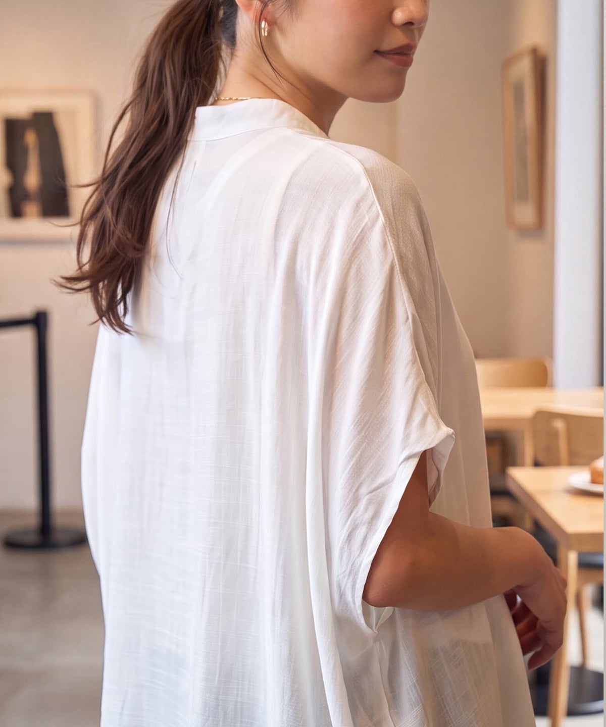 着用イメージ 163cm ホワイト