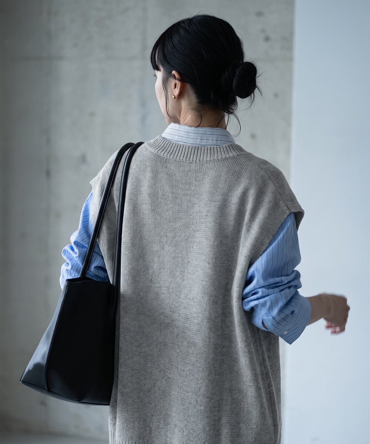着用イメージ 170cm グレー