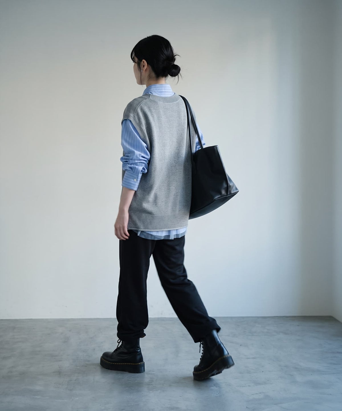 着用イメージ 170cm グレー