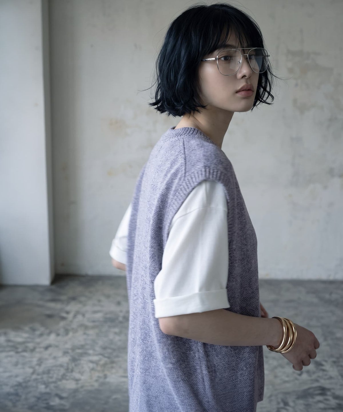 着用イメージ 170cm ブルー