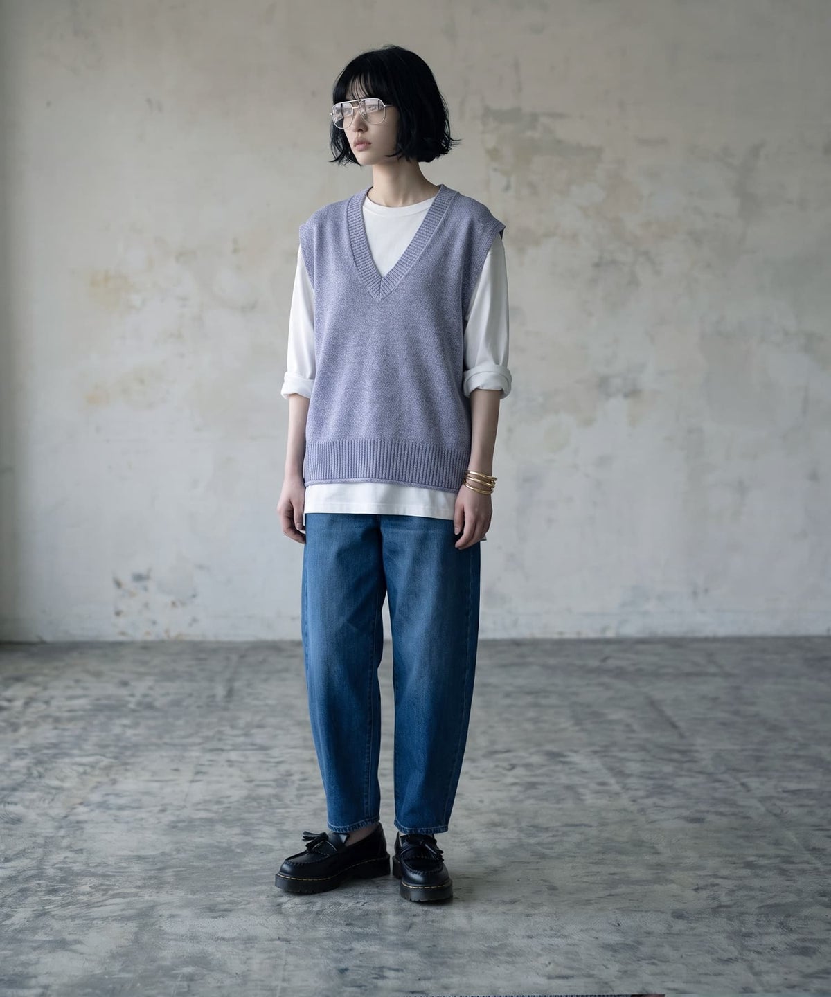 着用イメージ 170cm ブルー