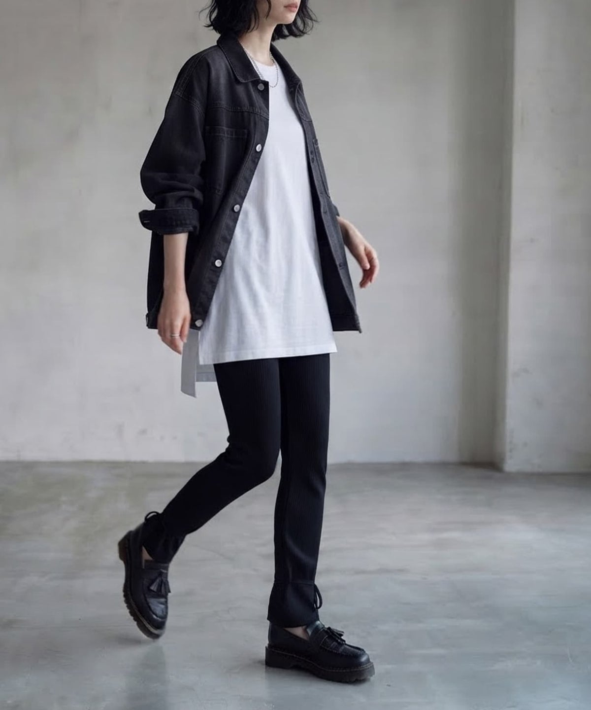 着用イメージ 170cm ブラック