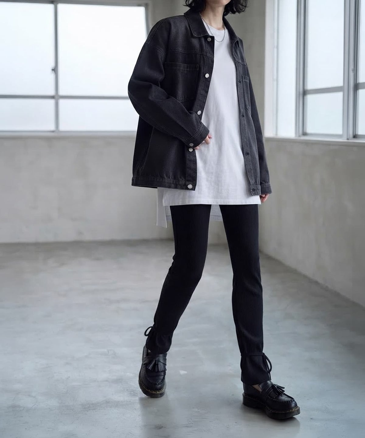 着用イメージ 170cm ブラック