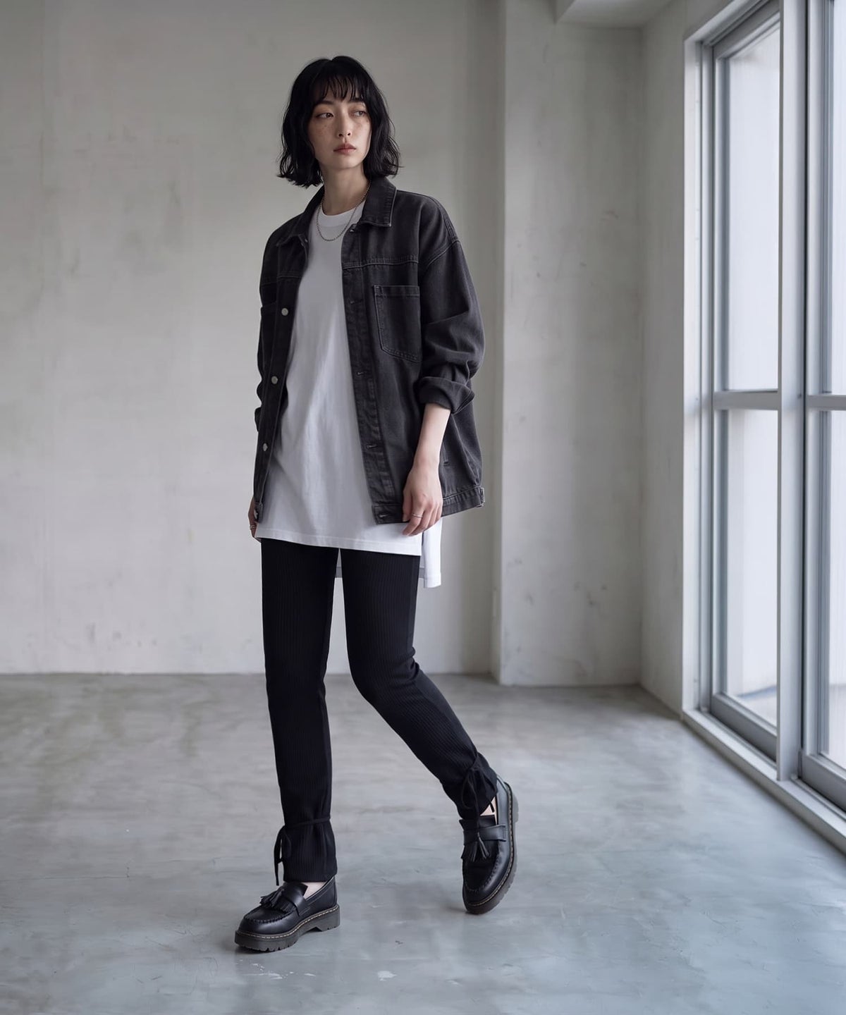 着用イメージ 170cm ブラック