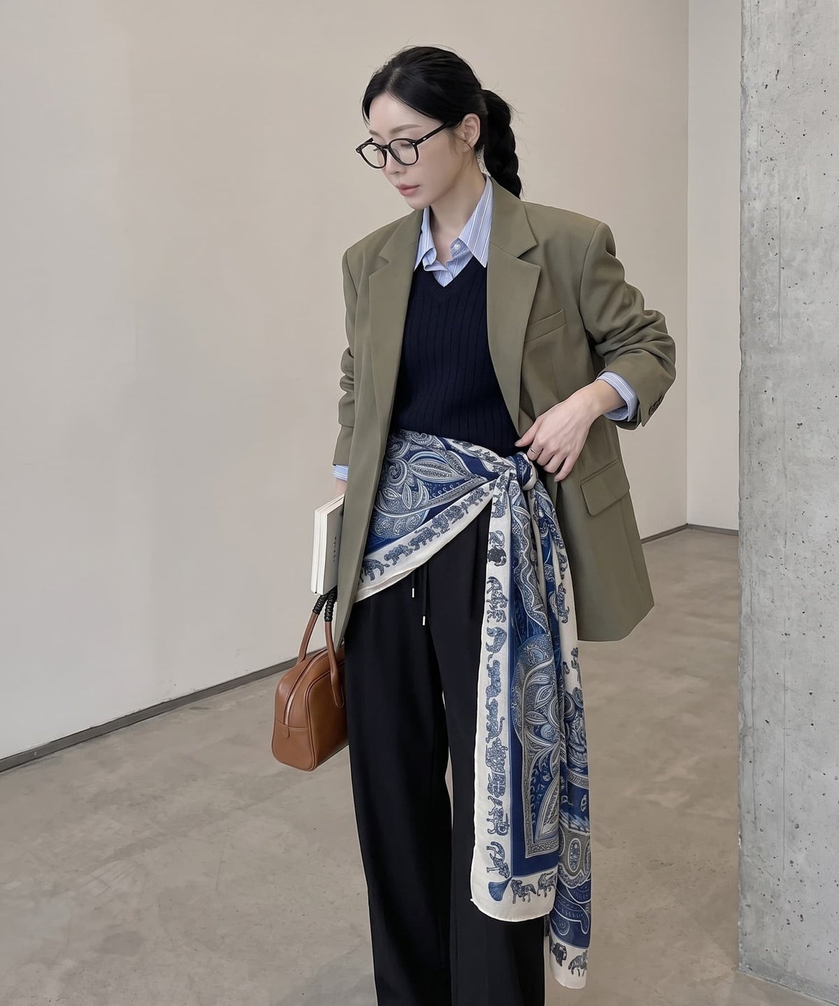 着用イメージ 170cm ブルー