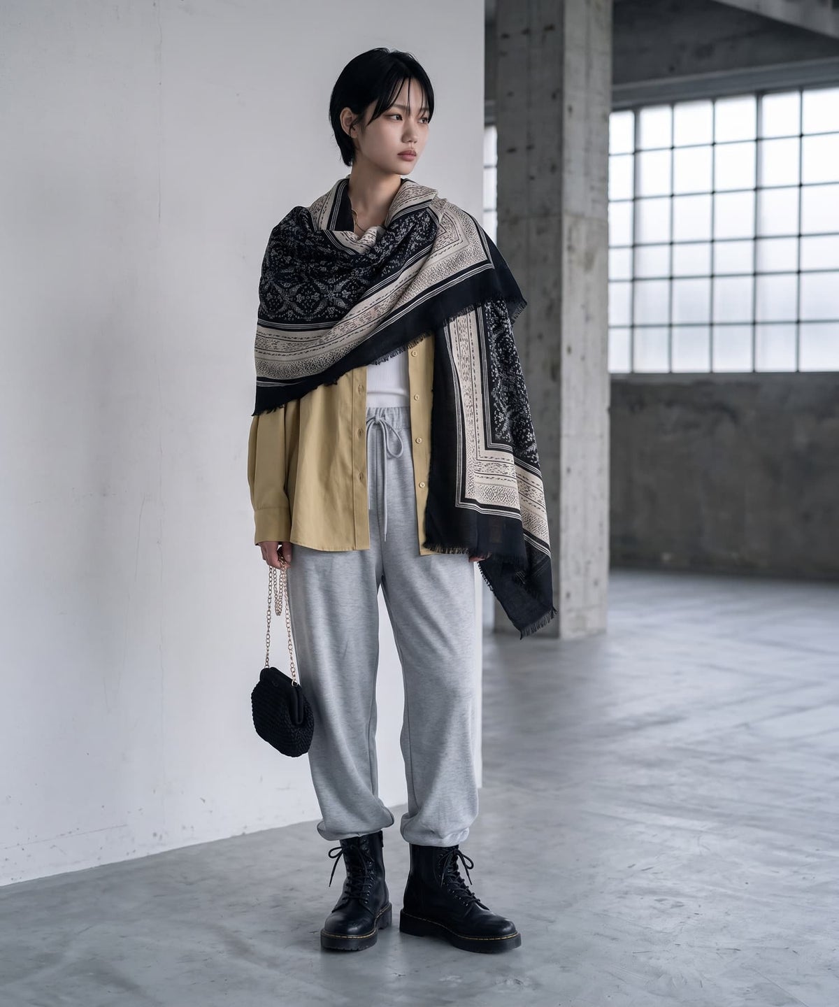 着用イメージ 170cm ブラック