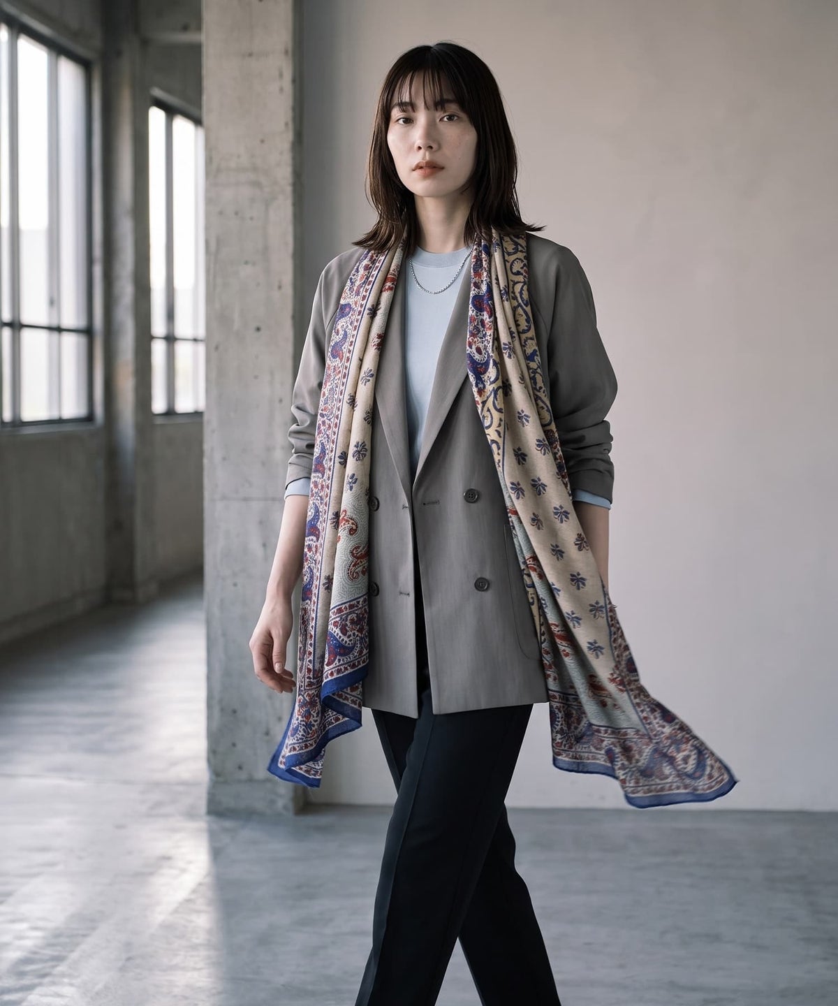 着用イメージ 170cm ネイビー