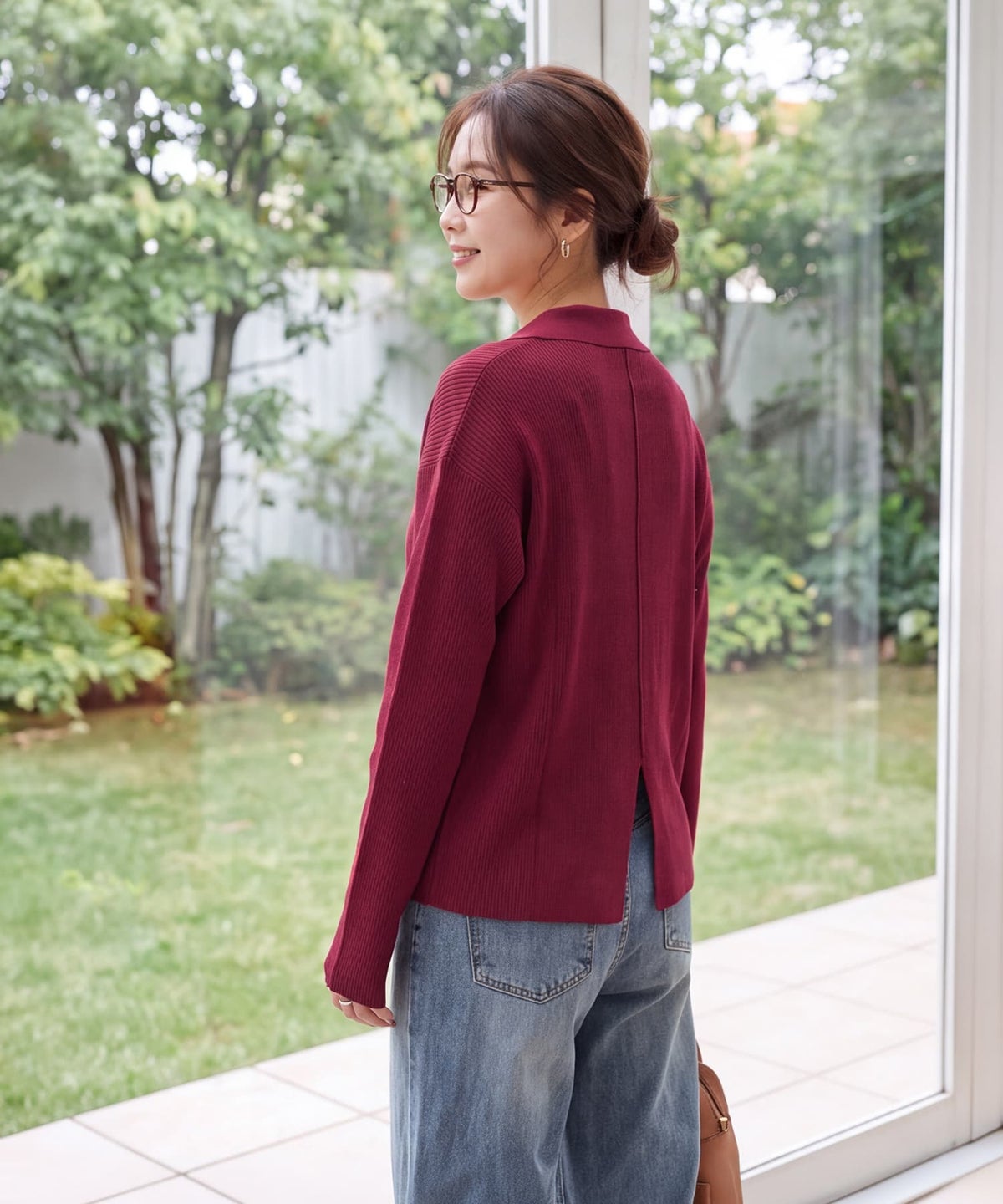 着用イメージ 163cm ガーネット