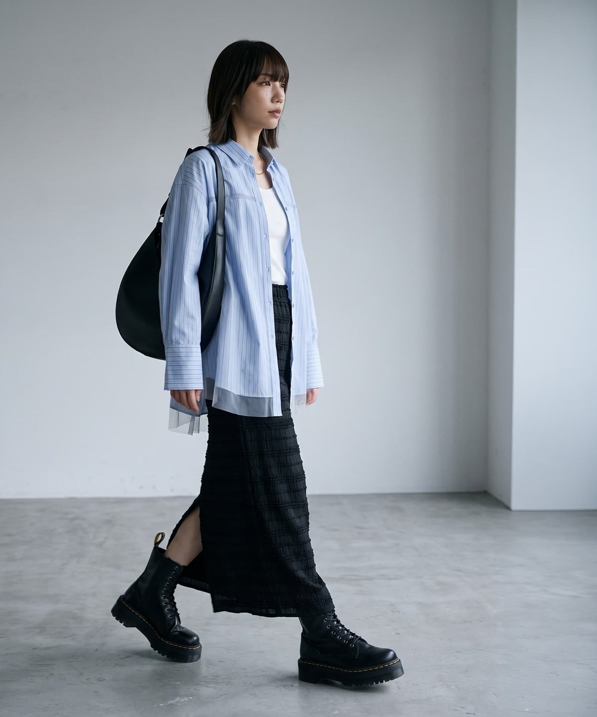 着用イメージ 170cm ブラック
