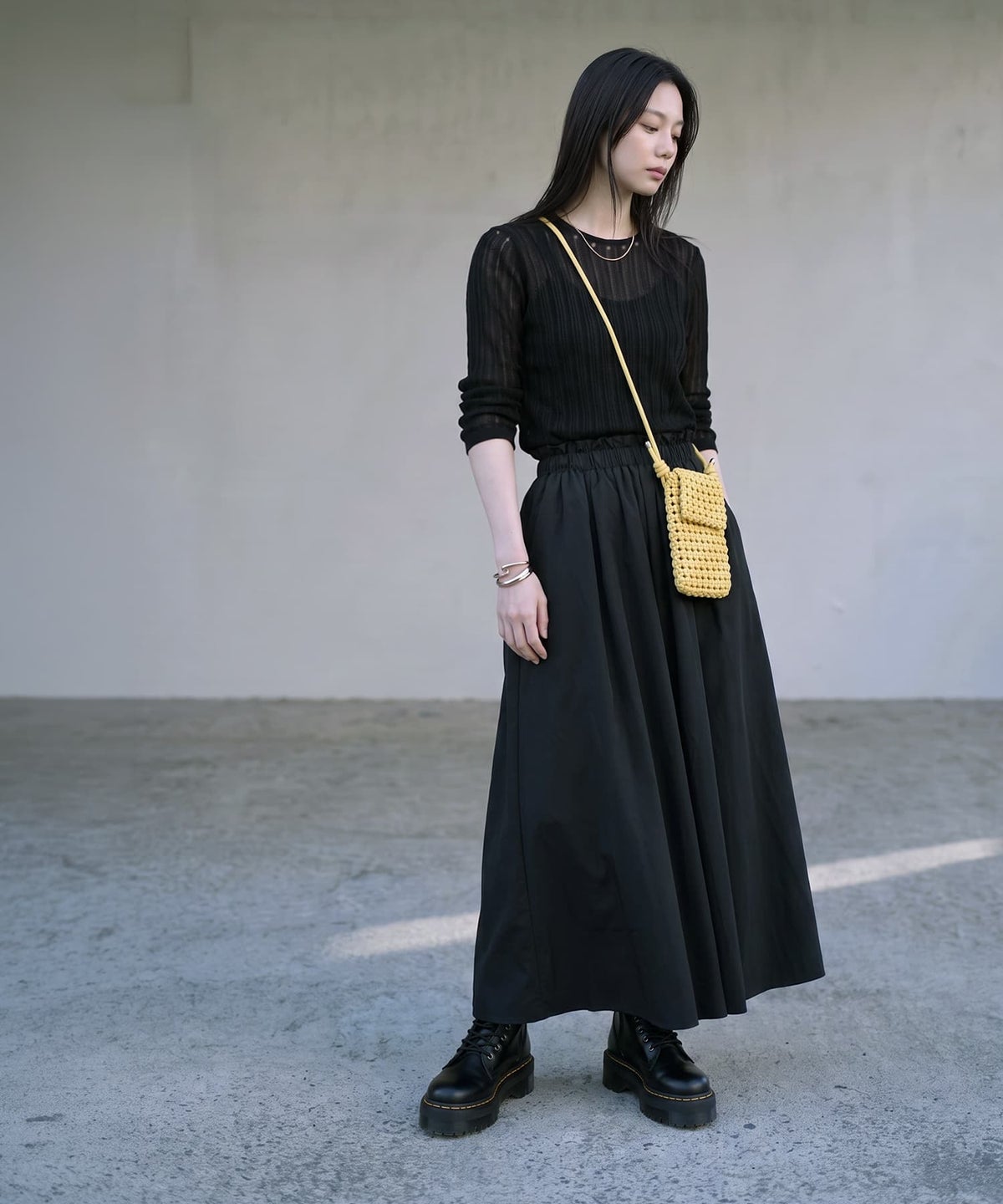 着用イメージ 170cm ブラック