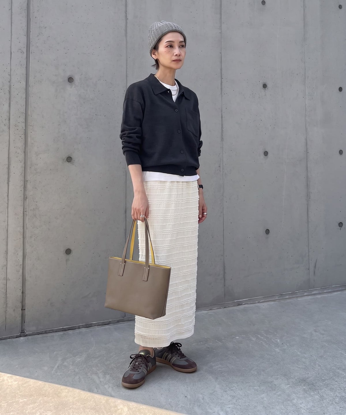 着用イメージ 170cm トープ×イエロー