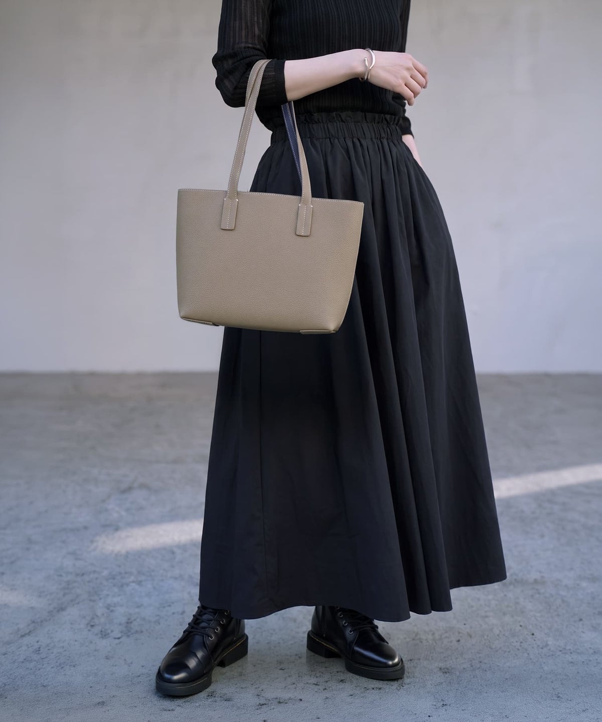 着用イメージ 170cm グレー×パープル