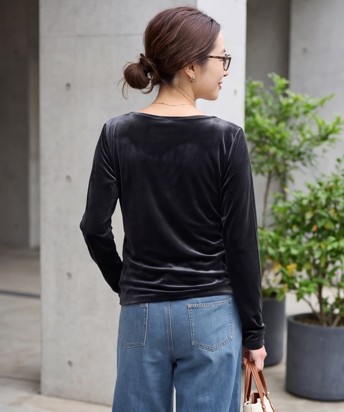 着用イメージ 163cm ブラック