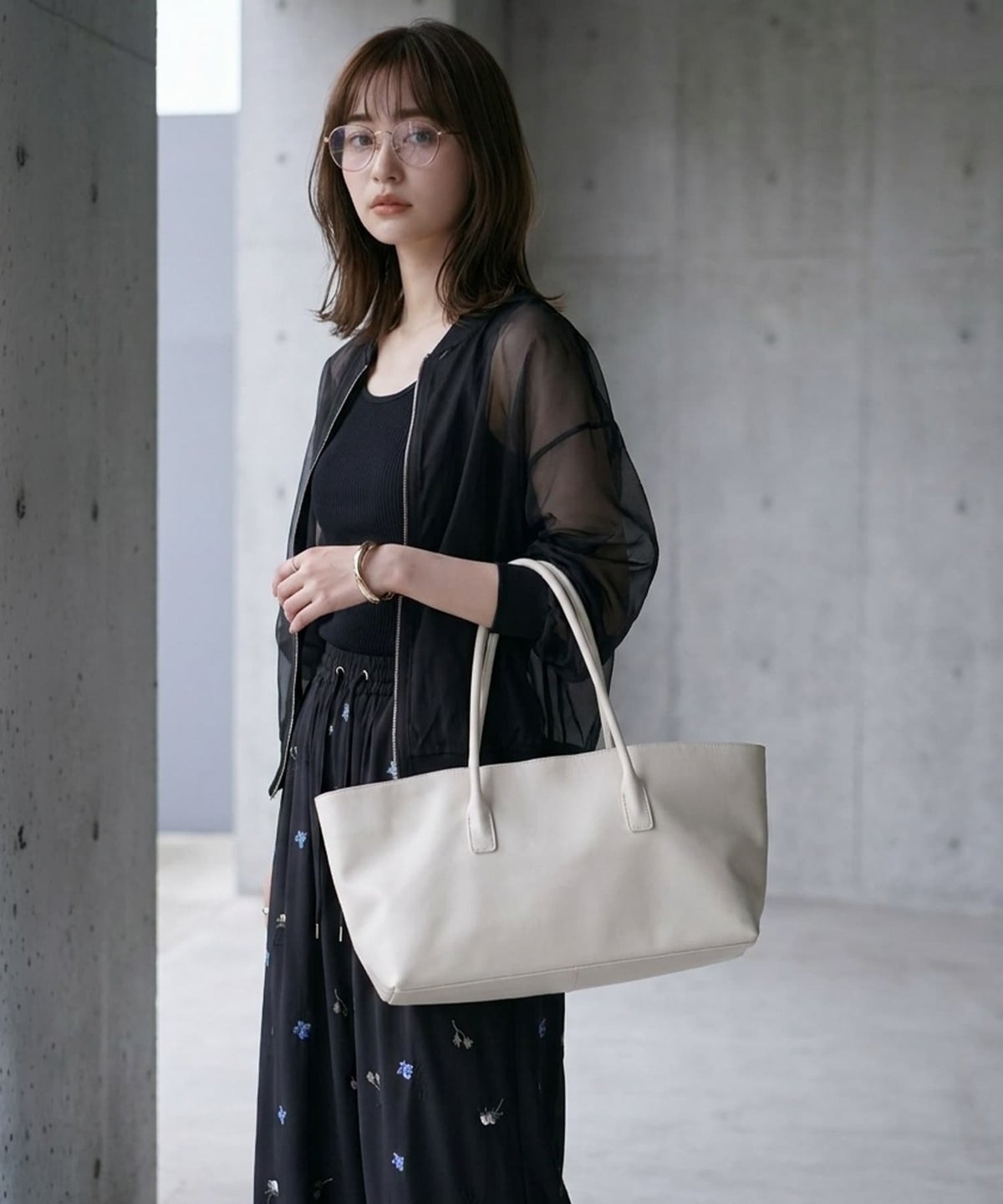 着用イメージ 170cm ホワイト