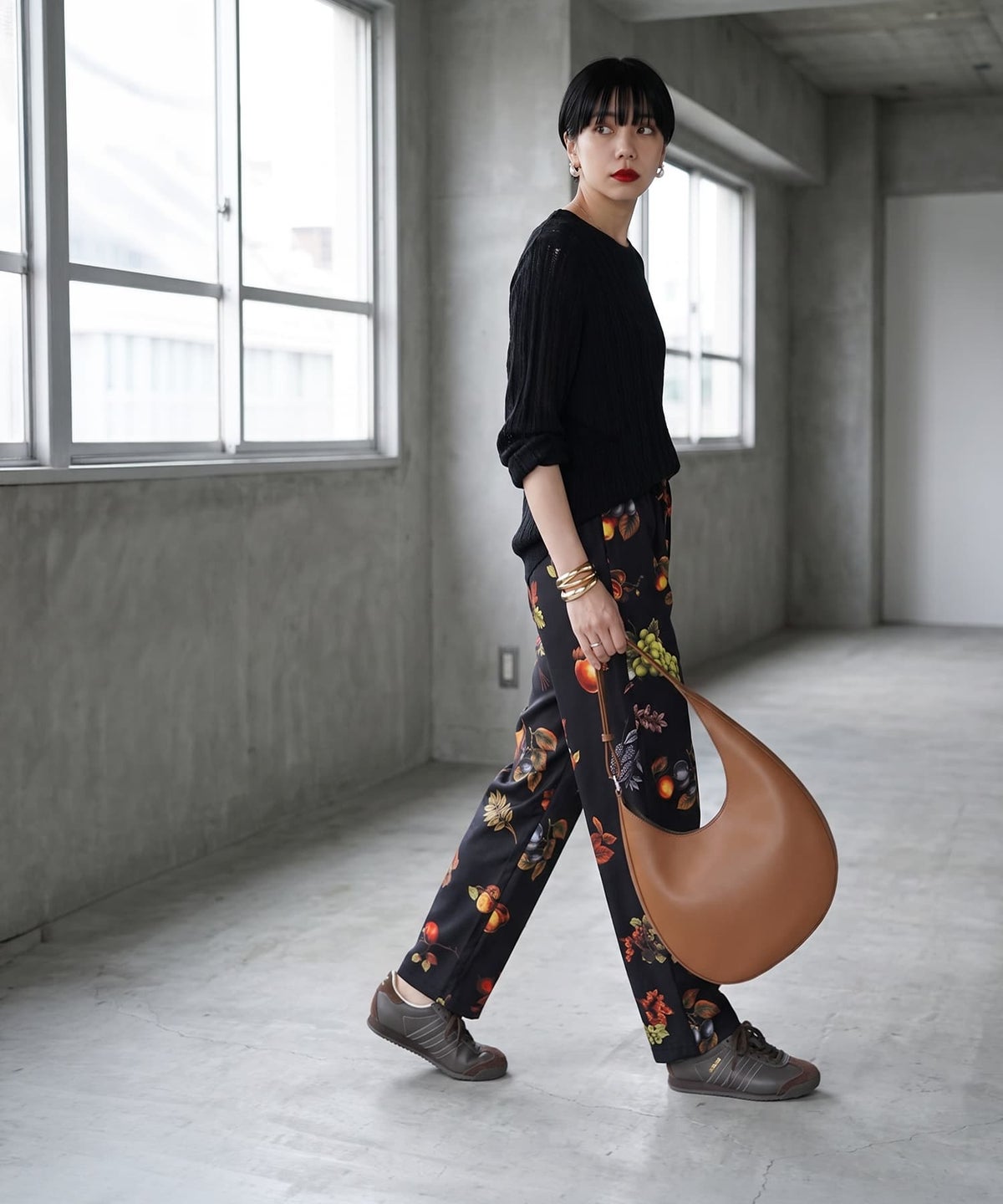 着用イメージ 170cm ブラック