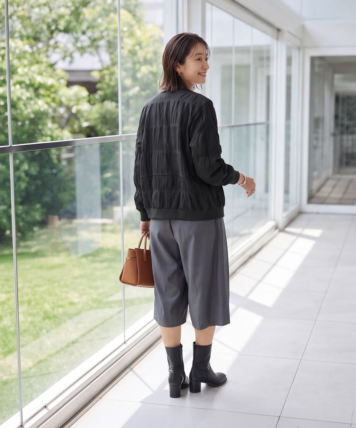 着用イメージ 163cm ブラック