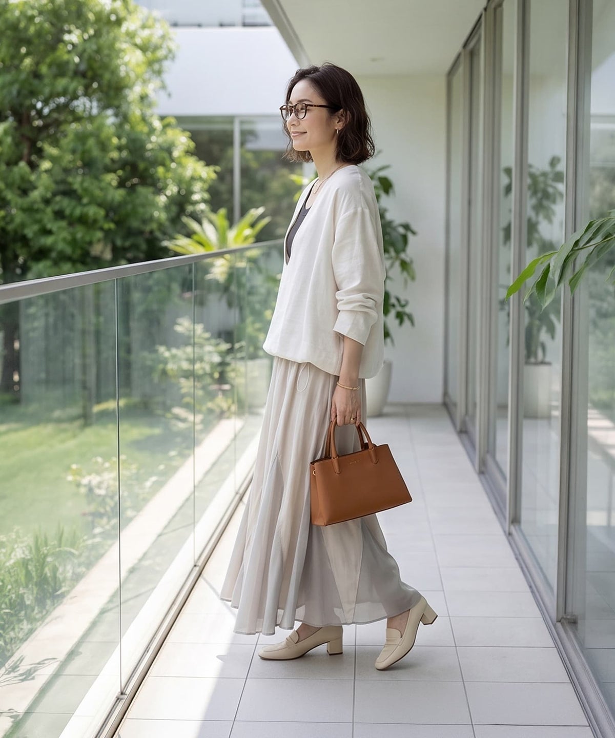 着用イメージ 163cm ナチュラル