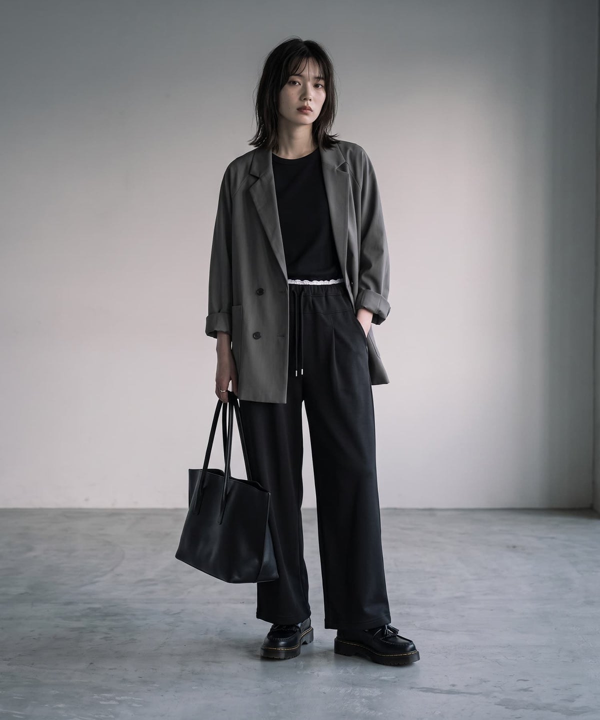 着用イメージ 170cm ブラック
