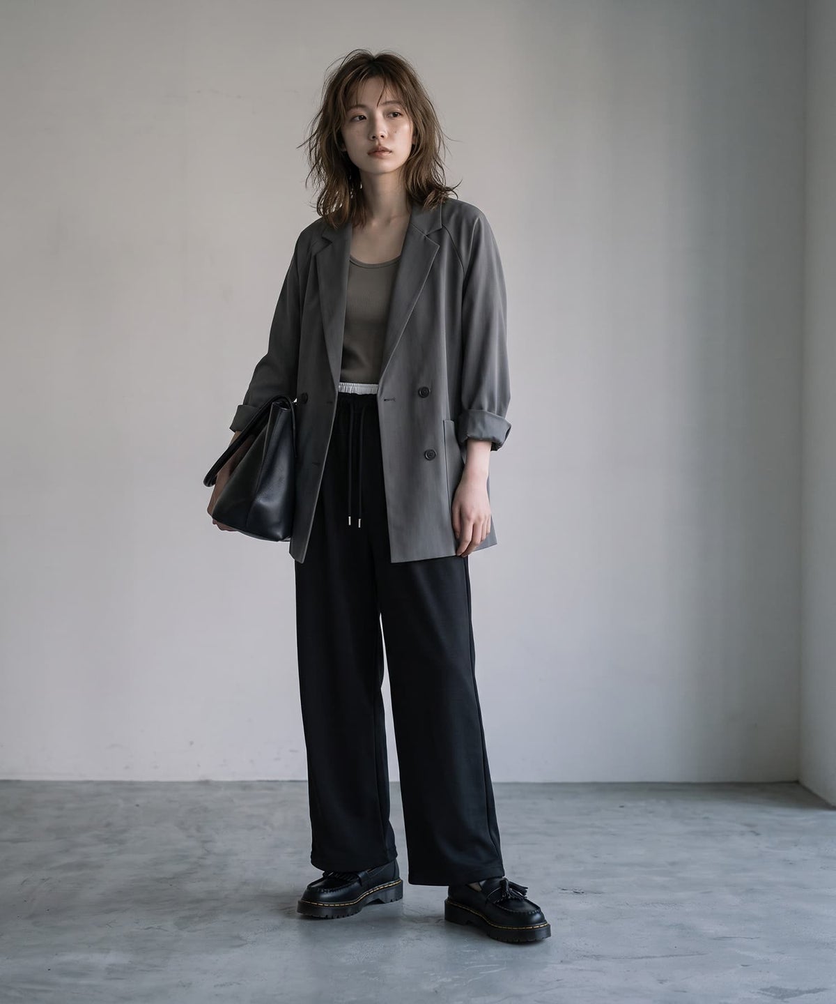 着用イメージ 170cm ブラック