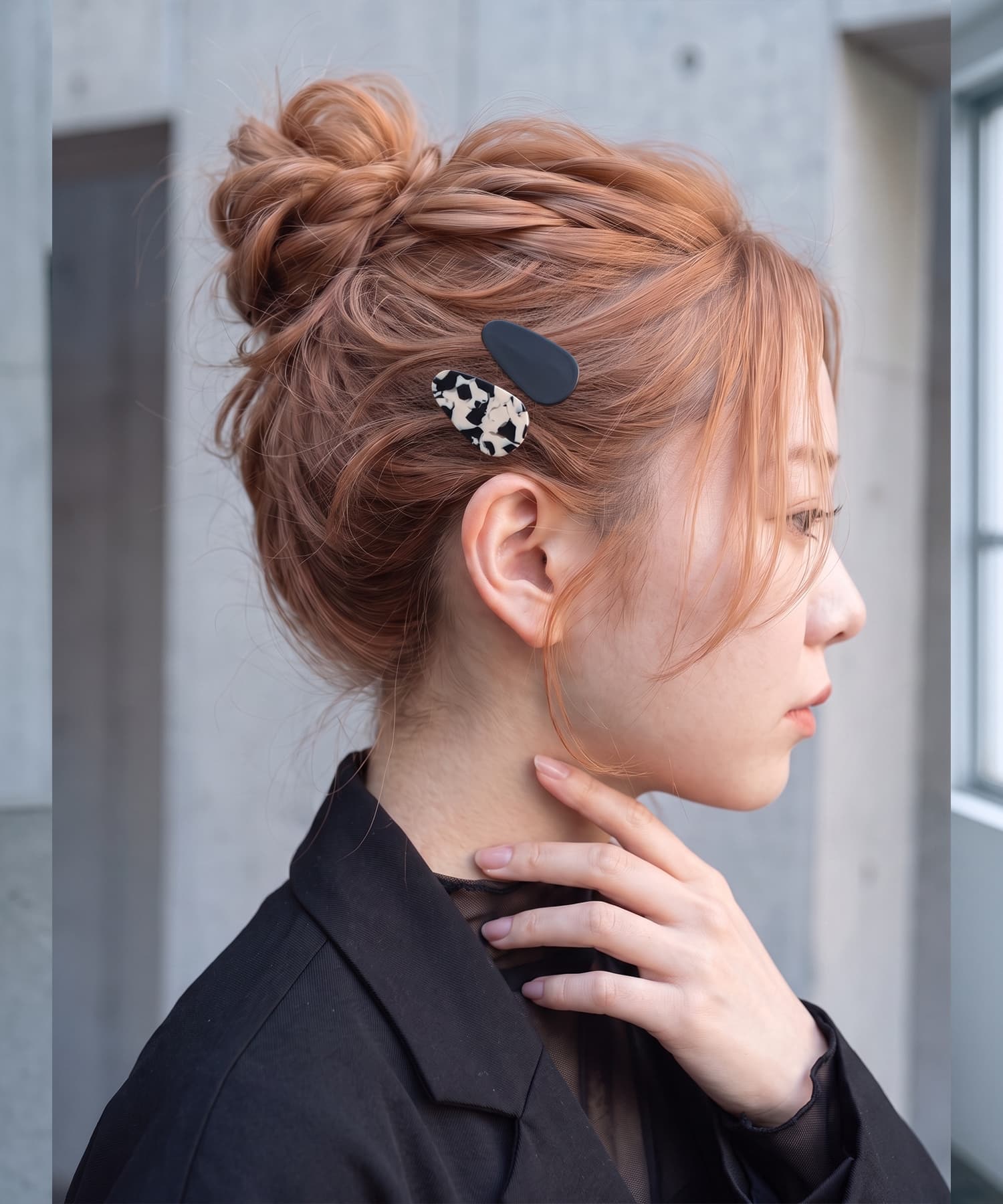 ヘアクリップ2個 BLK001】ヘアクリップ（2個セット） | おしゃれな大人レディース
